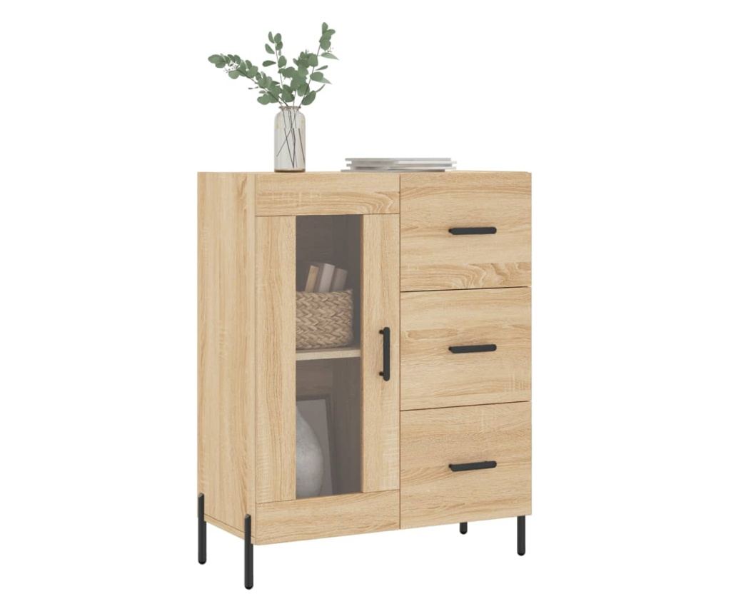 Komoda, sonoma hrast, 69,5x34x90 cm, kompozitno drvo - 3