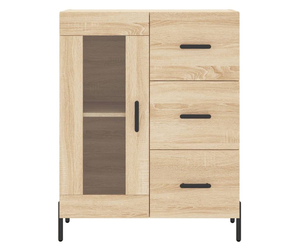 Komoda, sonoma hrast, 69,5x34x90 cm, kompozitno drvo - 5