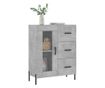 Komoda, betonsko siva, 69,5x34x90 cm, kompozitno drvo thumbnail 3