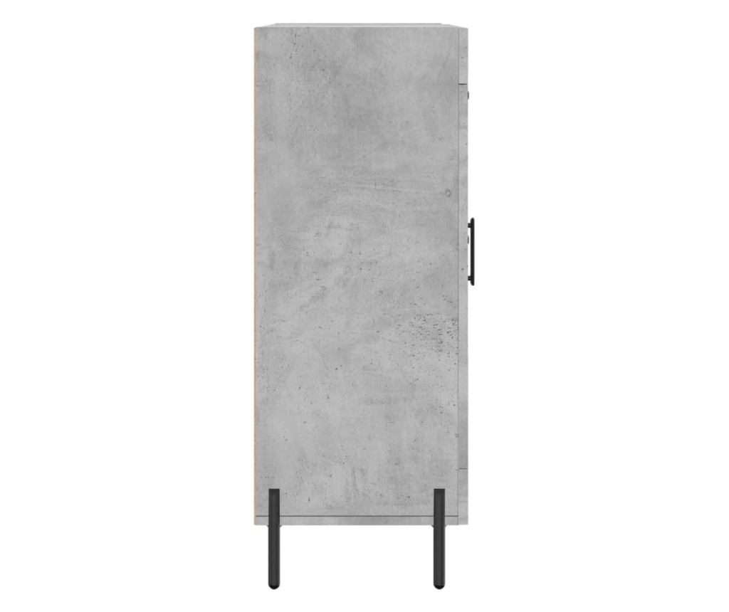 Komoda, betonsko siva, 69,5x34x90 cm, kompozitno drvo - 7