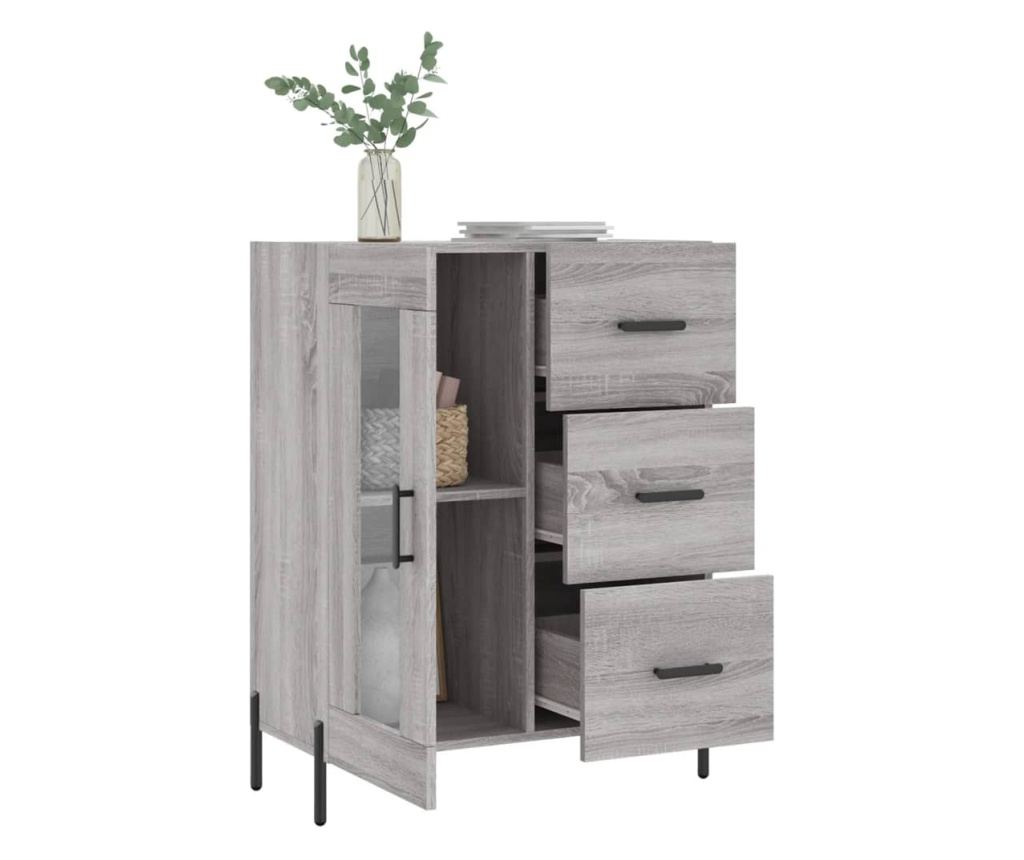 Ormarić, Sonoma siva, 69,5x34x90 cm, Kompozitno drvo - 4