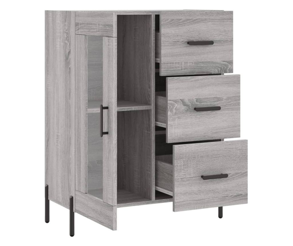 Ormarić, Sonoma siva, 69,5x34x90 cm, Kompozitno drvo - 6