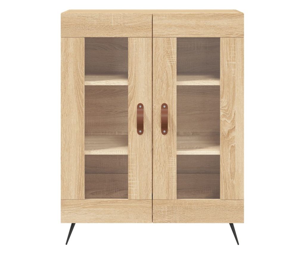 Visoka ormar, hrast sonoma, 69,5x34x180 cm, kompozitno drvo - 8