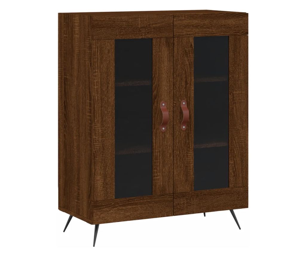 Visoka ormar, smeđi hrast, 69,5x34x180 cm, kompozitno drvo - 7