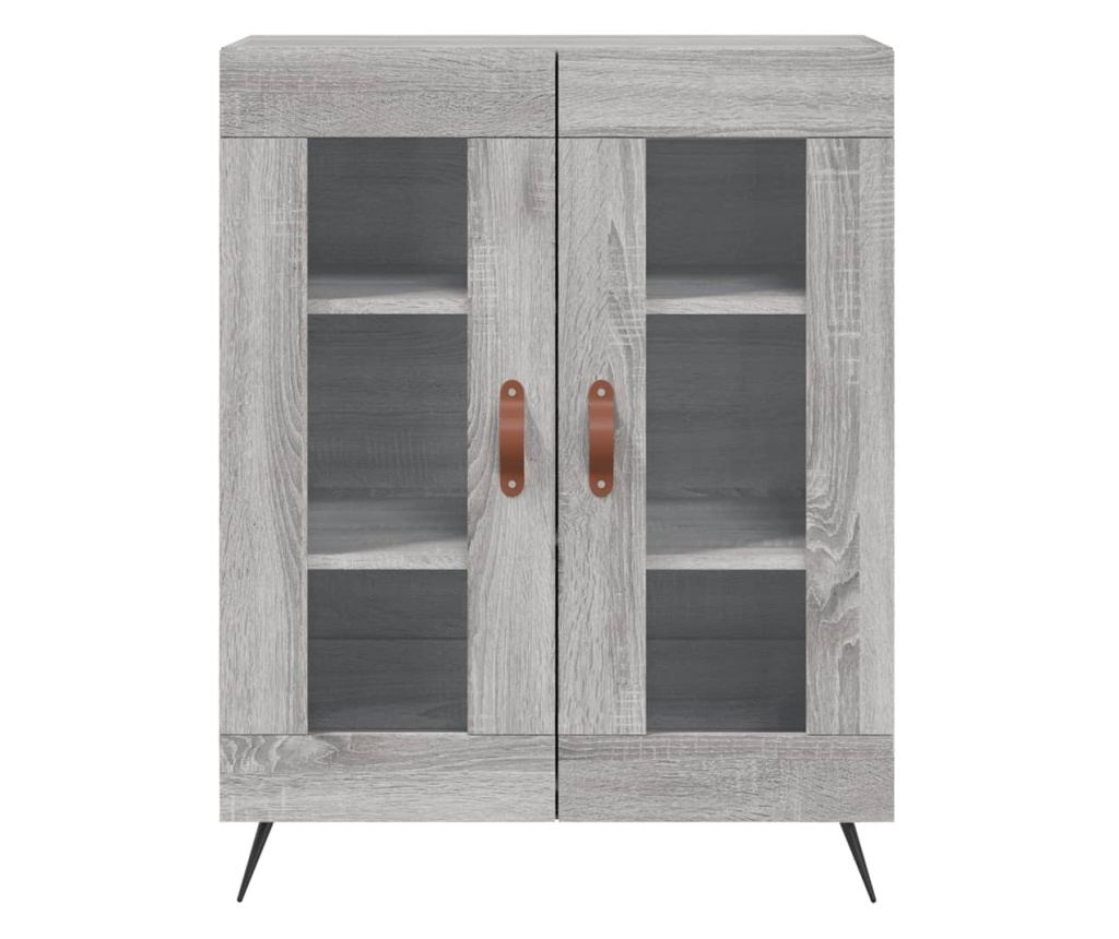 Visoka ormar, siva sonoma, 69,5x34x180 cm, kompozitno drvo - 8