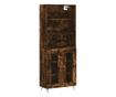 Visoka vitrina, dimljeni hrast, 69,5x34x180, kompozitno drvo thumbnail 2