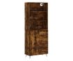 Visoka ormar, dimljeni hrast, 69,5x34x180, kompozitno drvo thumbnail 2