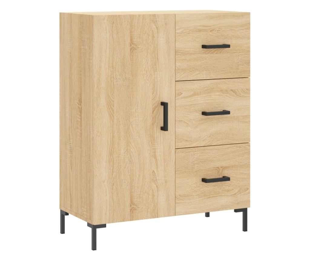 Visoka ormar, hrast sonoma, 69,5x34x180 cm, kompozitno drvo - 7