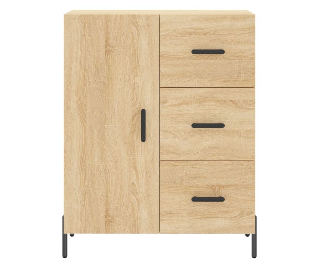 Visoka ormar, hrast sonoma, 69,5x34x180 cm, kompozitno drvo - 8