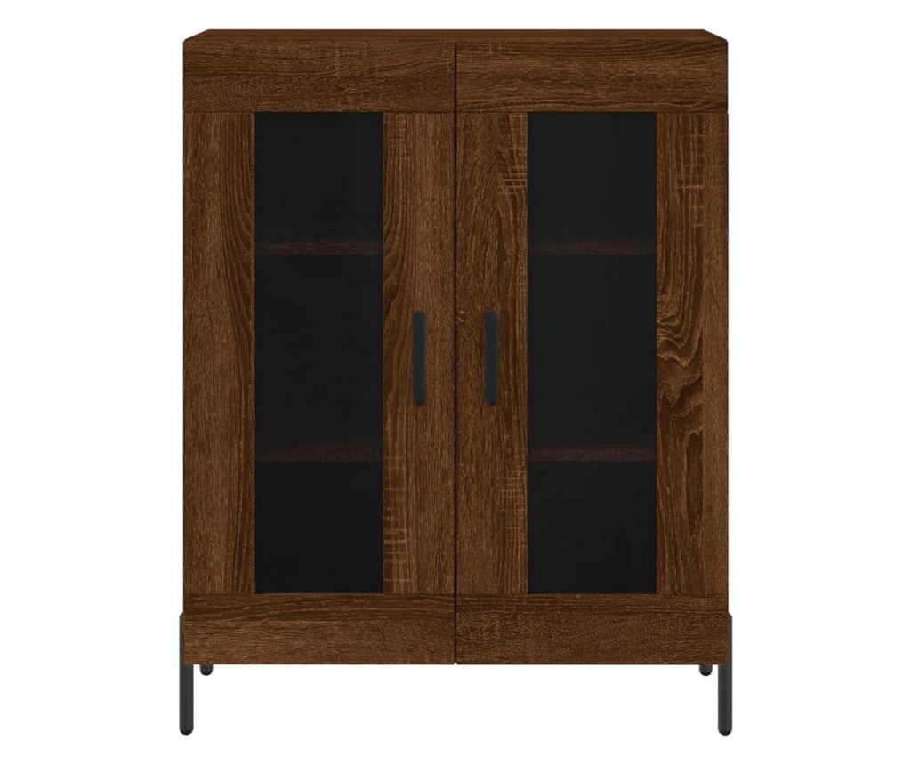 Visoka ormar, smeđi hrast, 69,5x34x180 cm, kompozitno drvo - 8