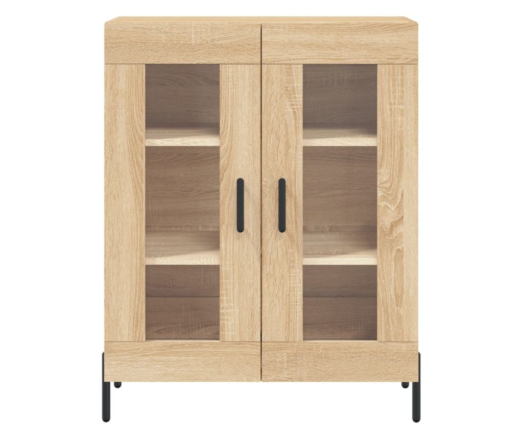 Visoka ormar, hrast sonoma, 69,5x34x180 cm, kompozitno drvo - 8