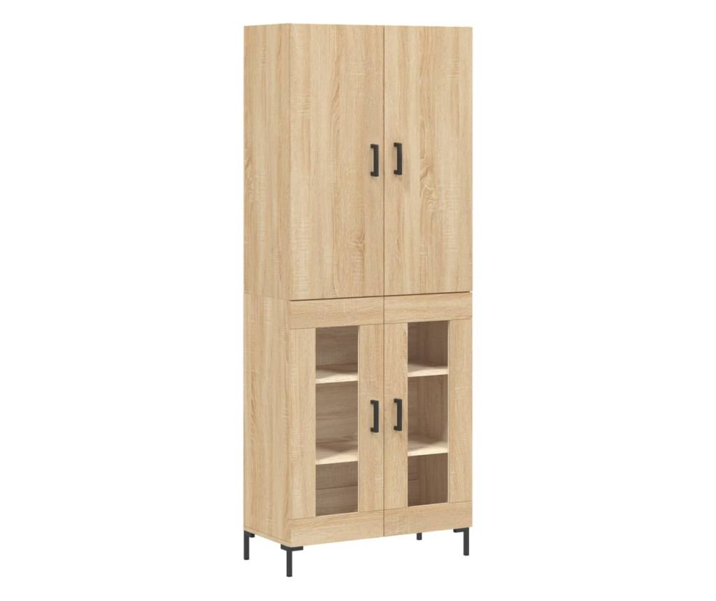 Visoka ormar, hrast sonoma, 69,5x34x180 cm, kompozitno drvo - 2