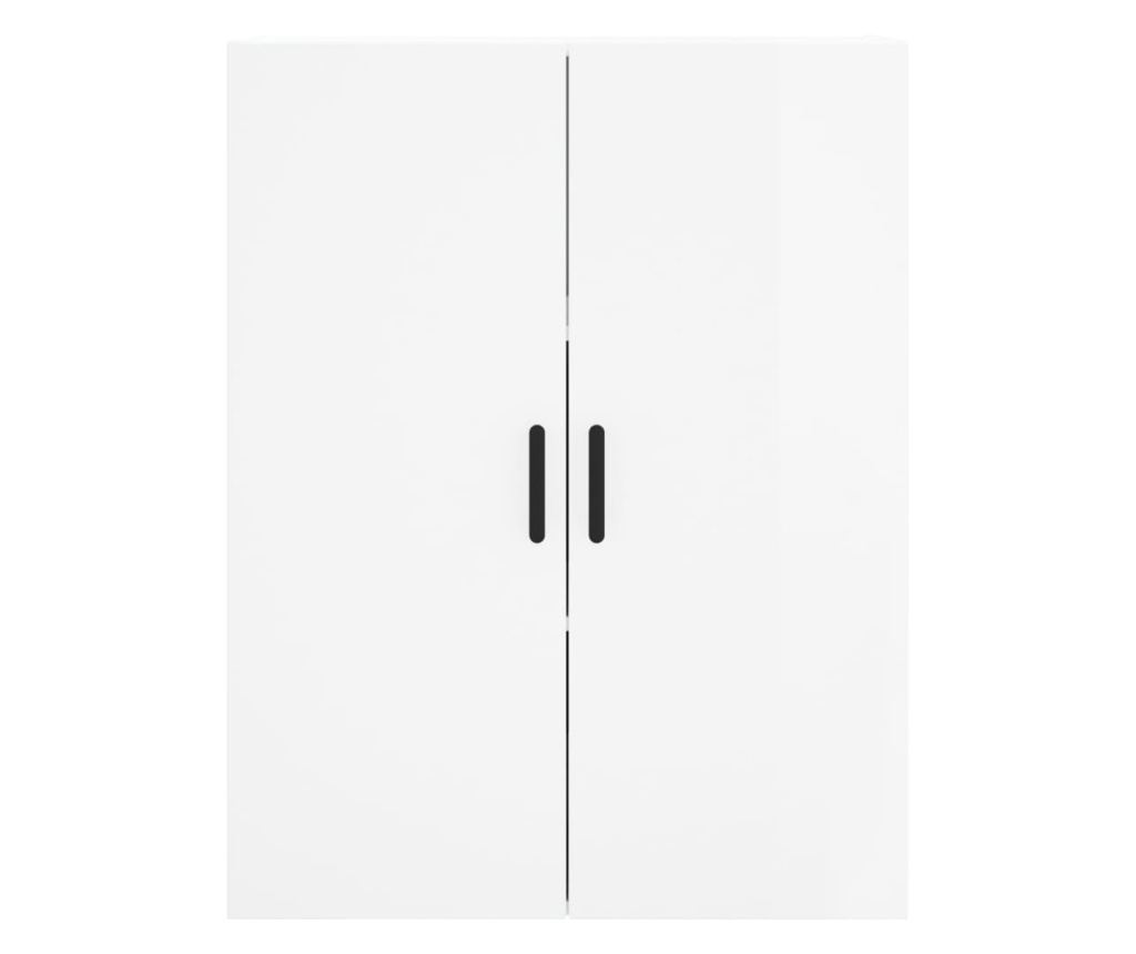 Visoki ormar, sjajno bijeli, 69,5x34x180 cm, kompozitno drvo - 6