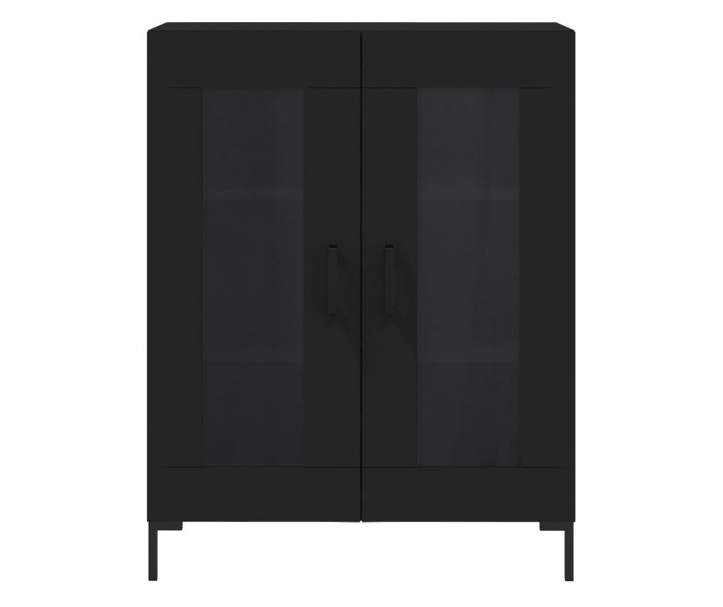 Konzola, crna, 69,5x34x90 cm, kompozitno drvo - 5