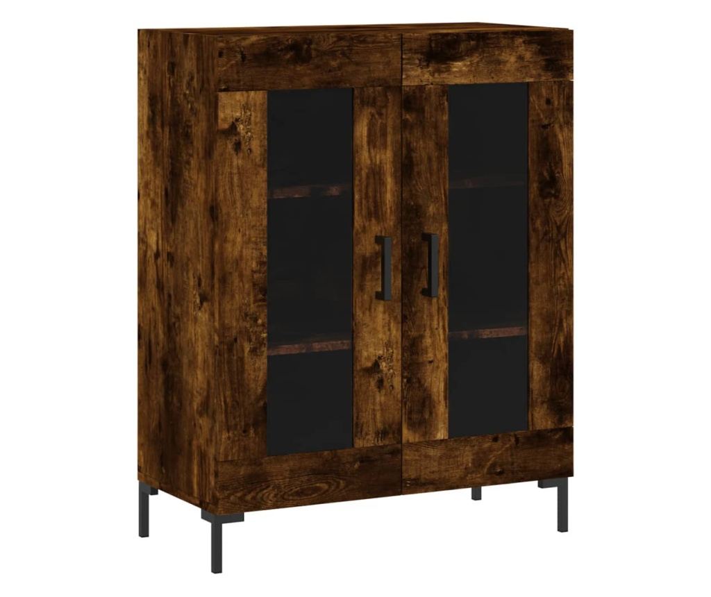 Visoka ormar, dimljeni hrast, 69,5x34x180, kompozitno drvo - 7