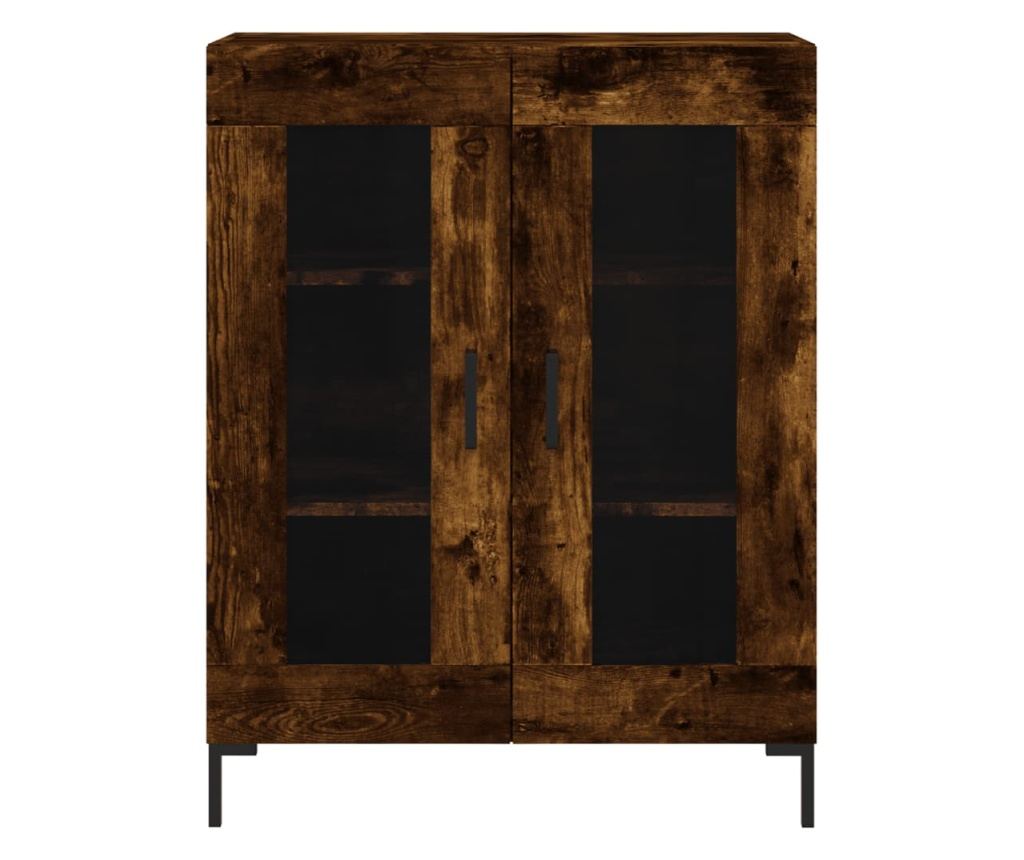 Visoka ormar, dimljeni hrast, 69,5x34x180, kompozitno drvo - 8