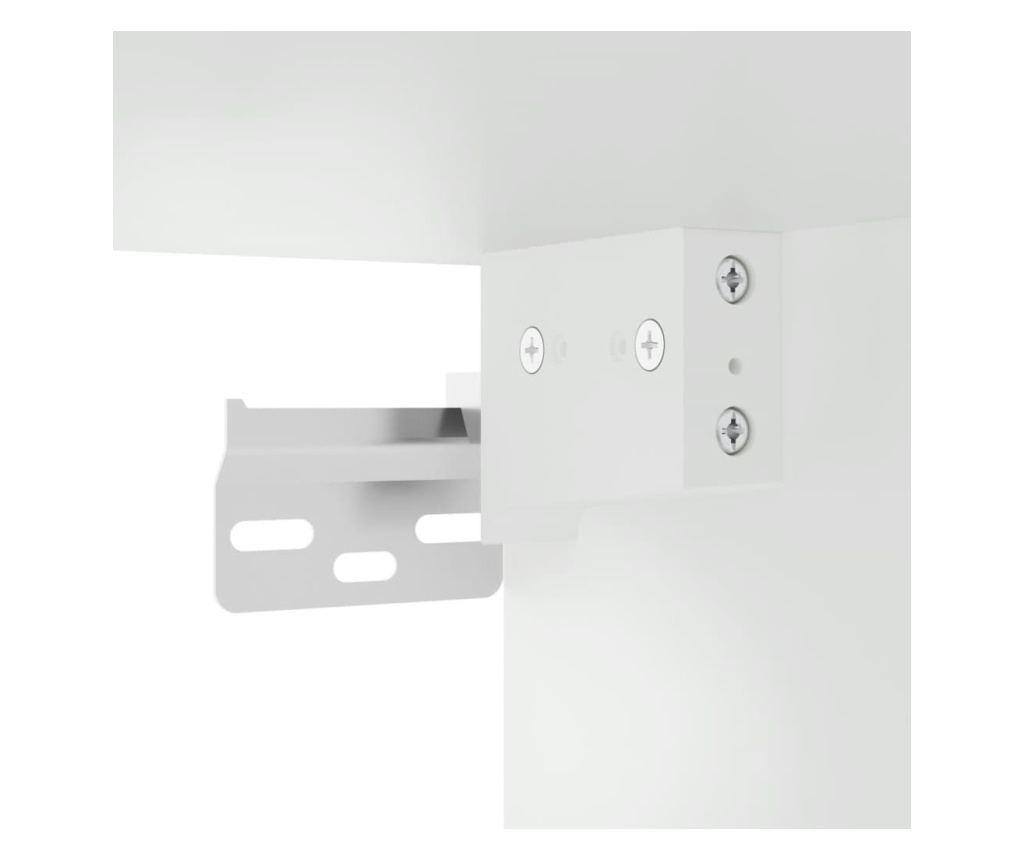 Visoka ormar, bijela, 69,5x34x180 cm, kompozitno drvo - 9