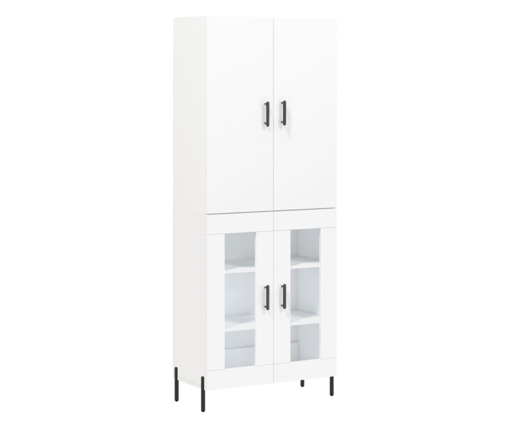 Visoki ormarić, bijela, 69,5x34x180 cm, kompozitno drvo - 2