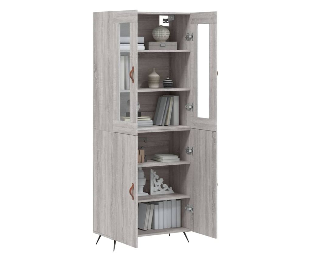 Visoki ormar, sonoma siva, 69,5x34x180 cm, kompozitno drvo - 3