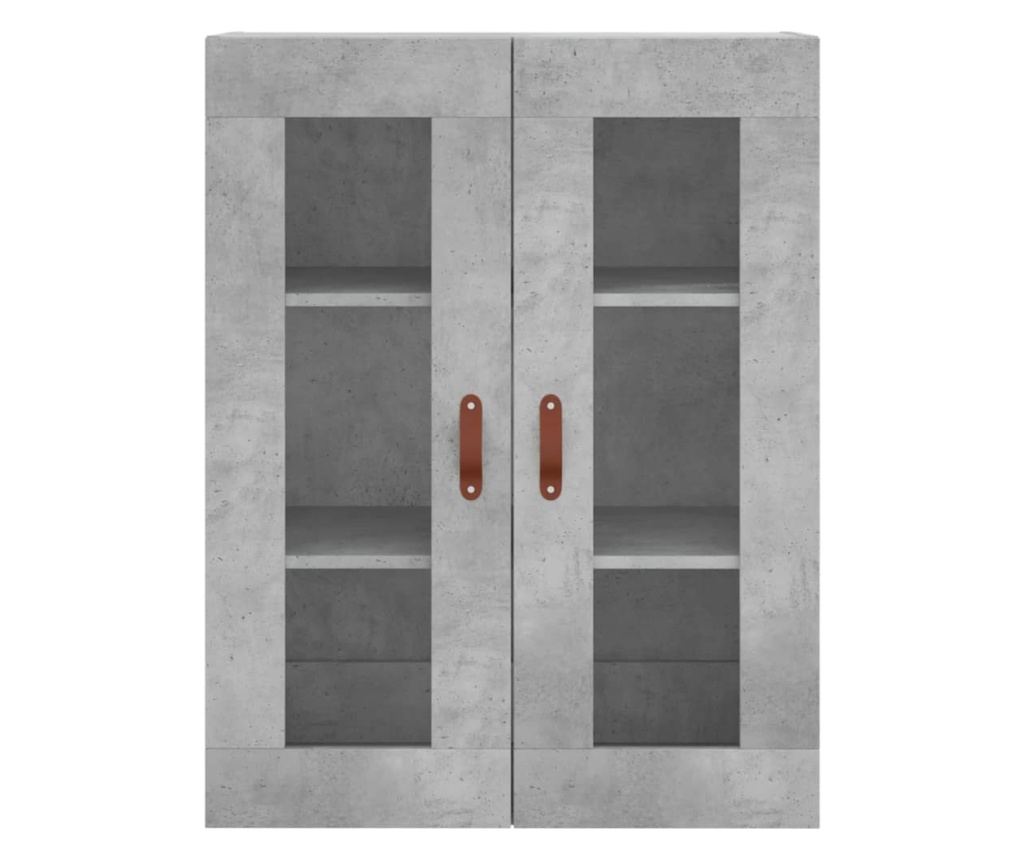 Visoka ormar, siva beton, 69,5x34x180, kompozitno drvo - 6