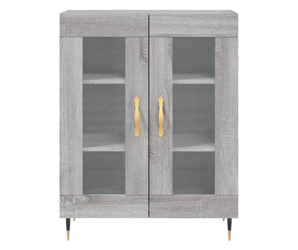 Visoka ormar, siva sonoma, 69,5x34x180 cm, kompozitno drvo - 8