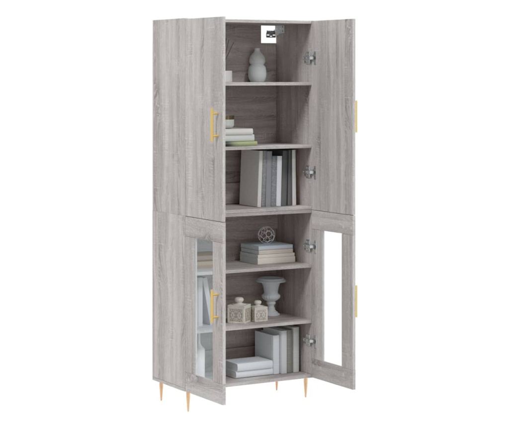 Visoki ormar, Sonoma hrast, 69,5x34x180 cm, kompozitno drvo - 3