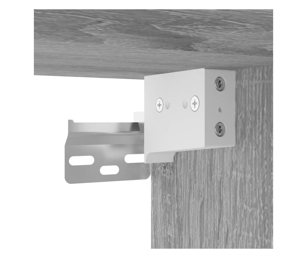 Visoka ormar, siva sonoma, 69,5x34x180 cm, kompozitno drvo - 9