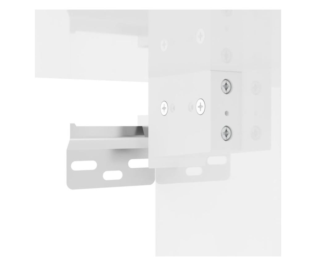 Zidni ormarić, bijeli visokog sjaja, 69,5x34x90 cm - 11