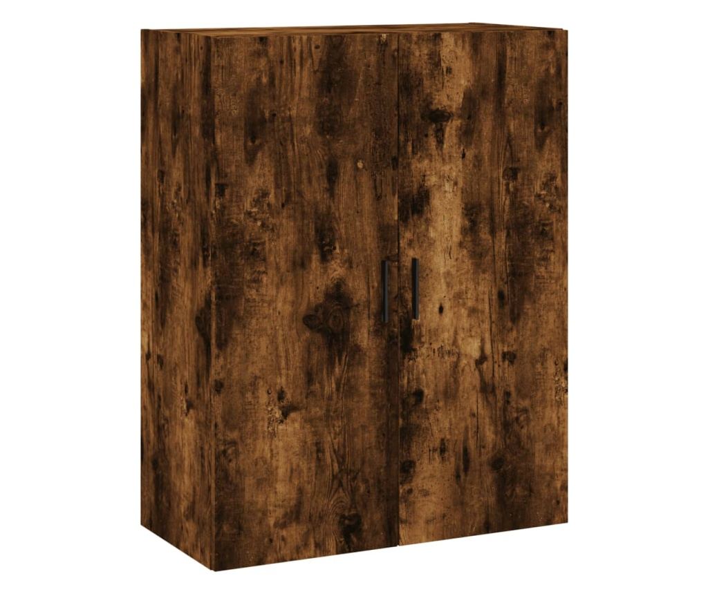 Visoki ormar, dimljeni hrast, 69,5x34x180 cm, kompozitno drvo - 5
