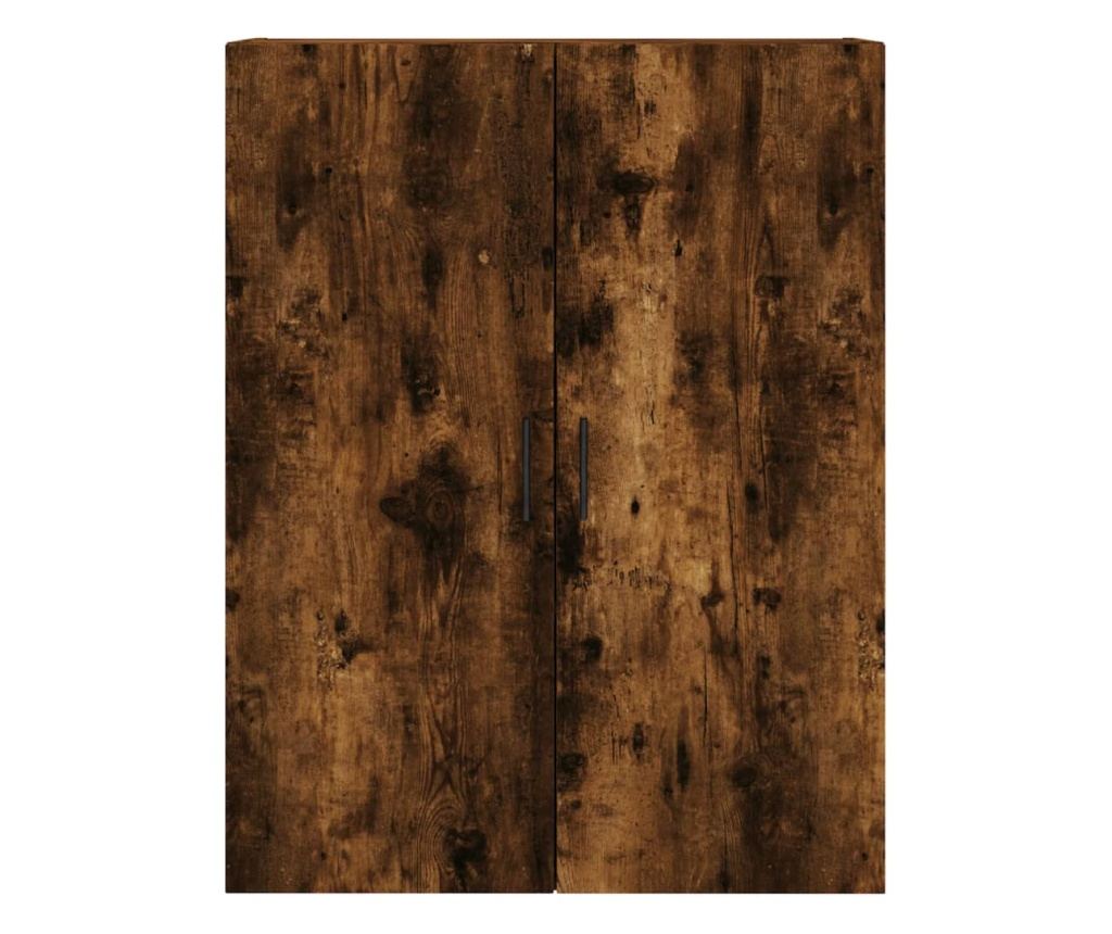 Visoki ormar, dimljeni hrast, 69,5x34x180 cm, kompozitno drvo - 6