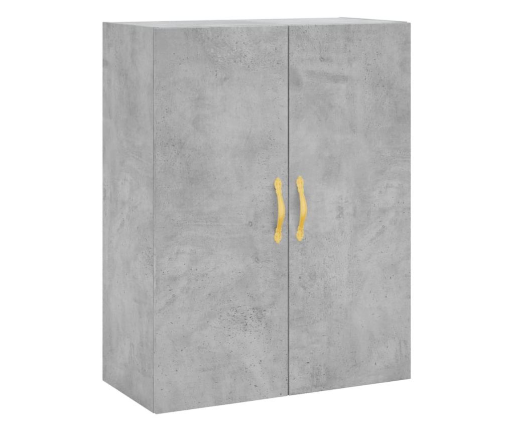 Visoka ormar, siva beton, 69,5x34x180, kompozitno drvo - 5