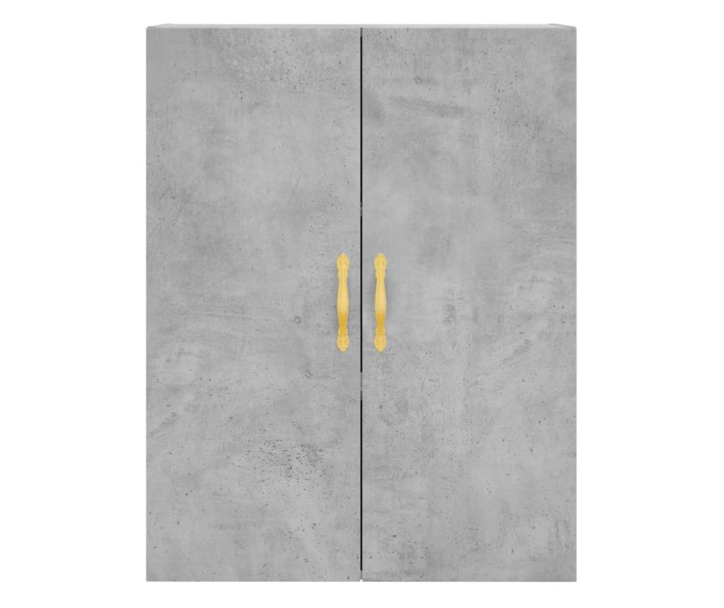 Visoka ormar, siva beton, 69,5x34x180, kompozitno drvo - 6