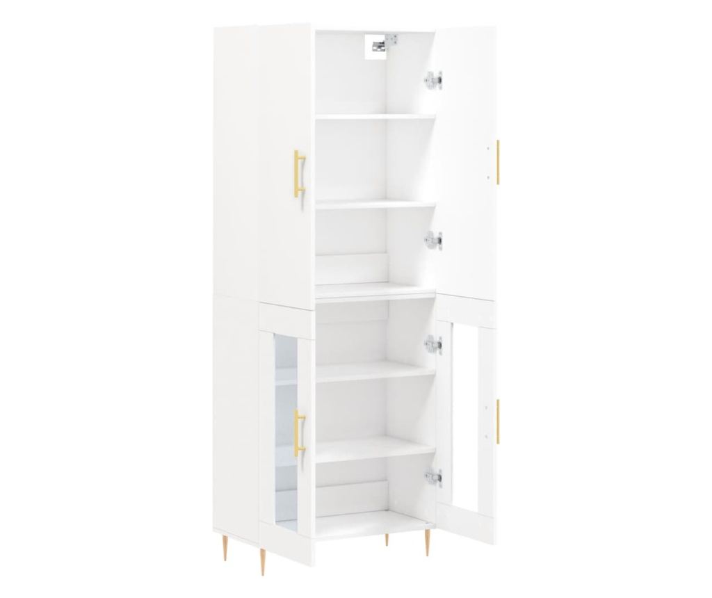 Visoka ormar, bijela, 69,5x34x180 cm, kompozitno drvo - 4
