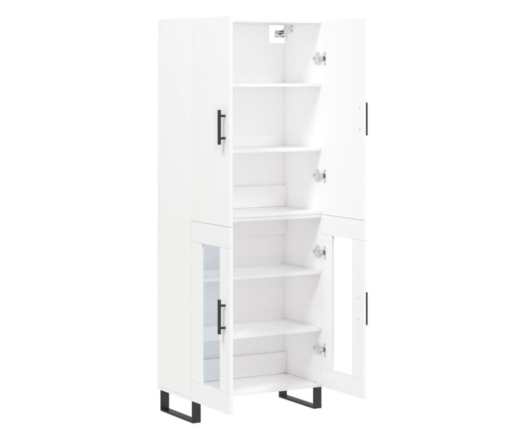 Visoki ormarić, bijela, 69,5x34x180 cm, kompozitno drvo - 2