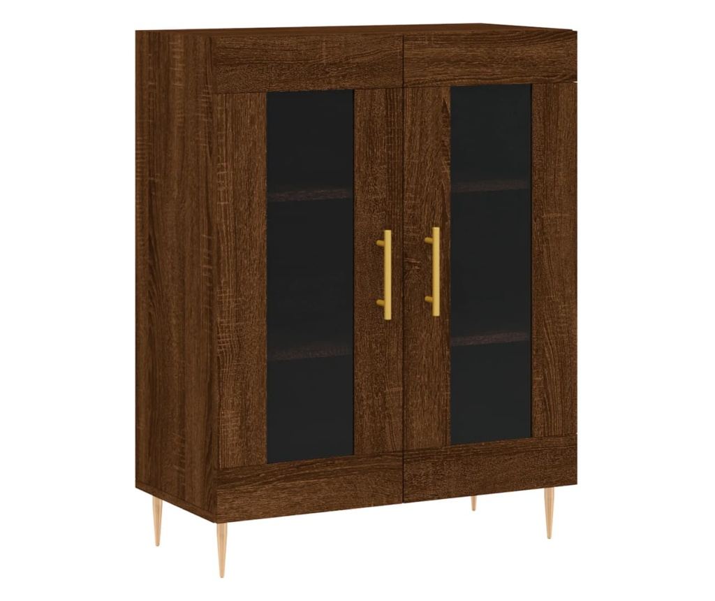 Visoka ormar, smeđi hrast, 69,5x34x180 cm, kompozitno drvo - 7