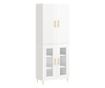 Visoka ormar, bijela visokog sjaja, 69,5x34x180 cm, kompozitno drvo thumbnail 2