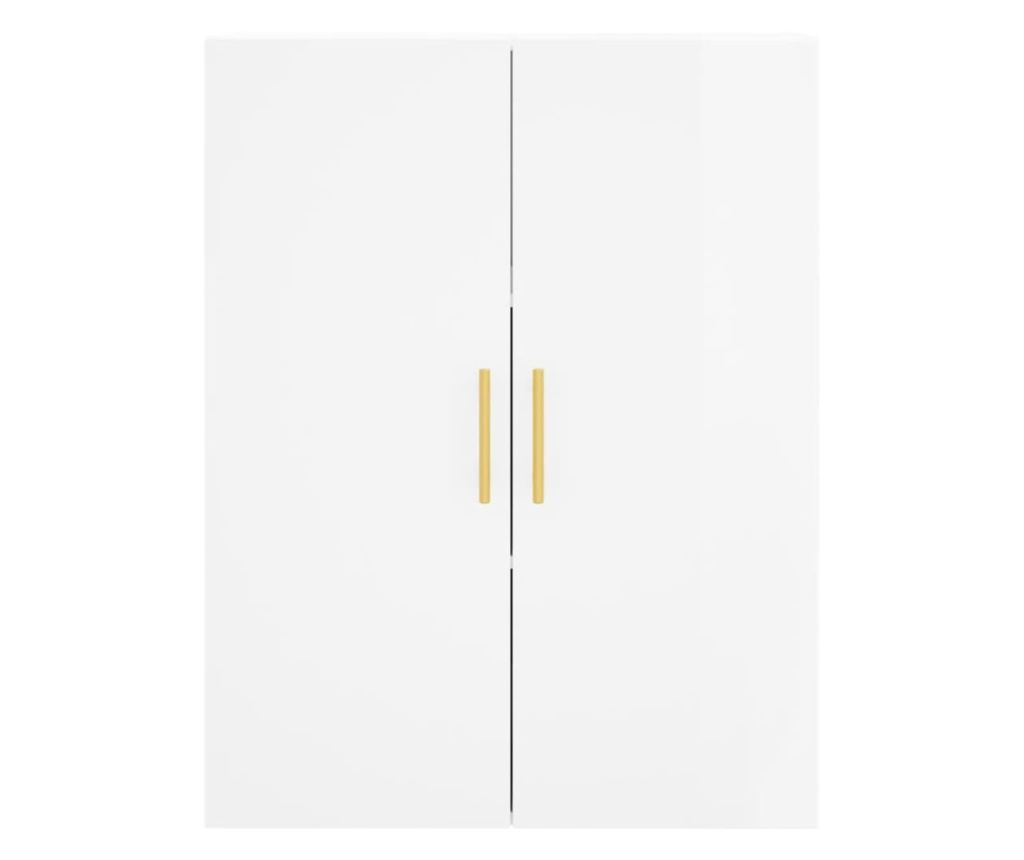 Visoka ormar, bijela visokog sjaja, 69,5x34x180 cm, kompozitno drvo - 6