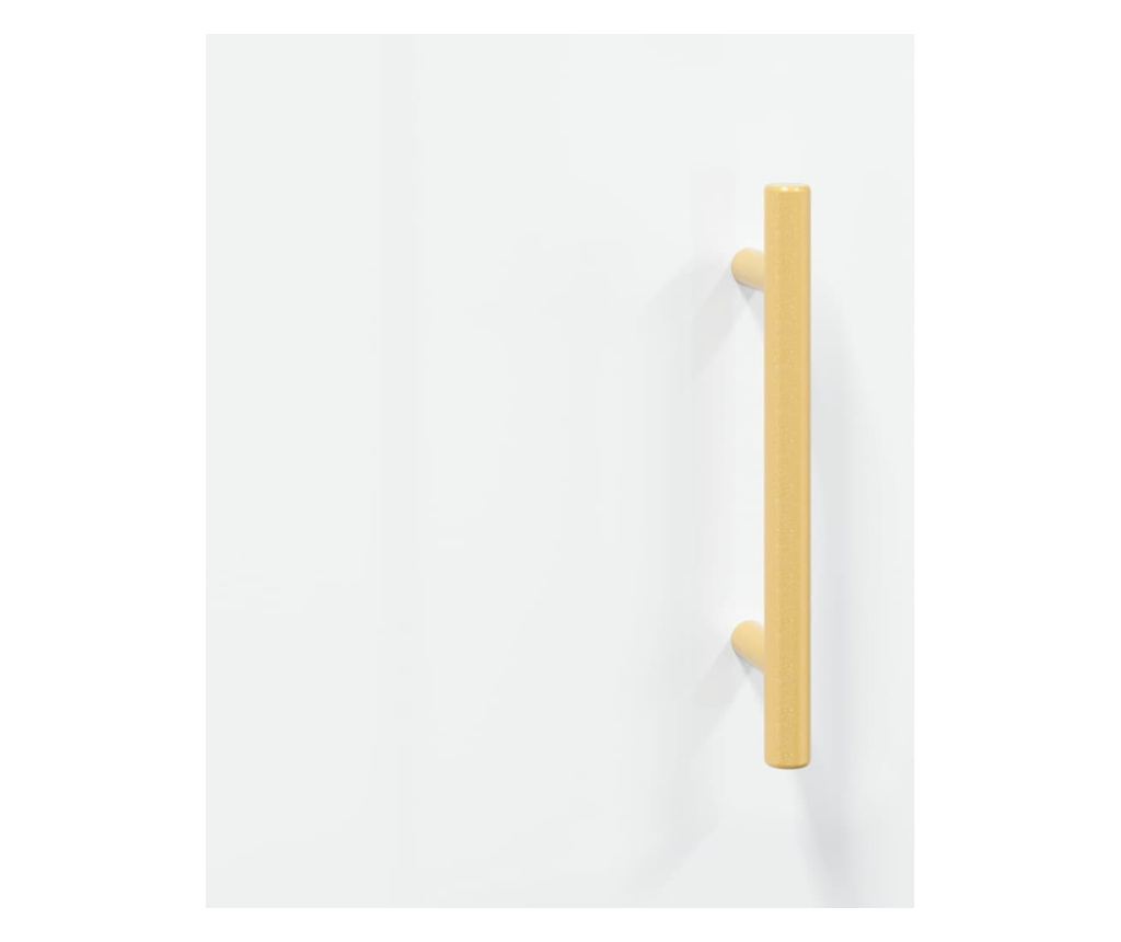 Visoka ormar, bijela visokog sjaja, 69,5x34x180 cm, kompozitno drvo - 10