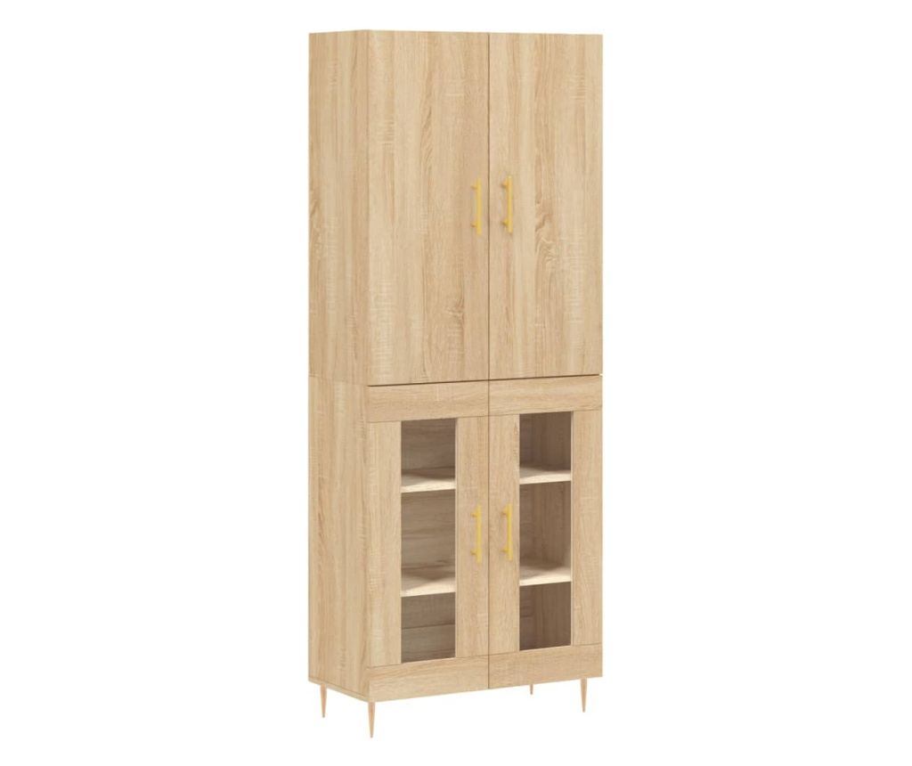 Visoka ormar, hrast sonoma, 69,5x34x180 cm, kompozitno drvo - 2