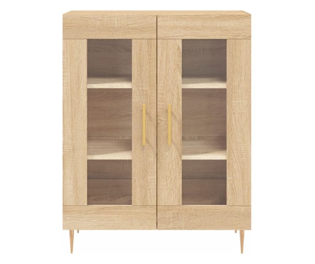 Visoka ormar, hrast sonoma, 69,5x34x180 cm, kompozitno drvo - 8