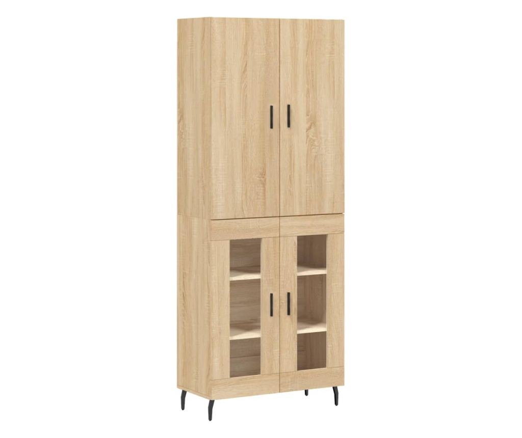 Visoka ormar, hrast sonoma, 69,5x34x180 cm, kompozitno drvo - 2