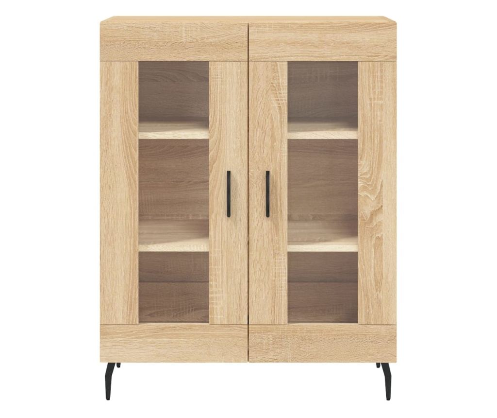 Visoka ormar, hrast sonoma, 69,5x34x180 cm, kompozitno drvo - 8