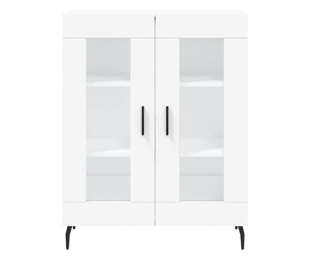 Visoki ormar, bijeli, 69,5x34x180 cm, kompozitno drvo - 8