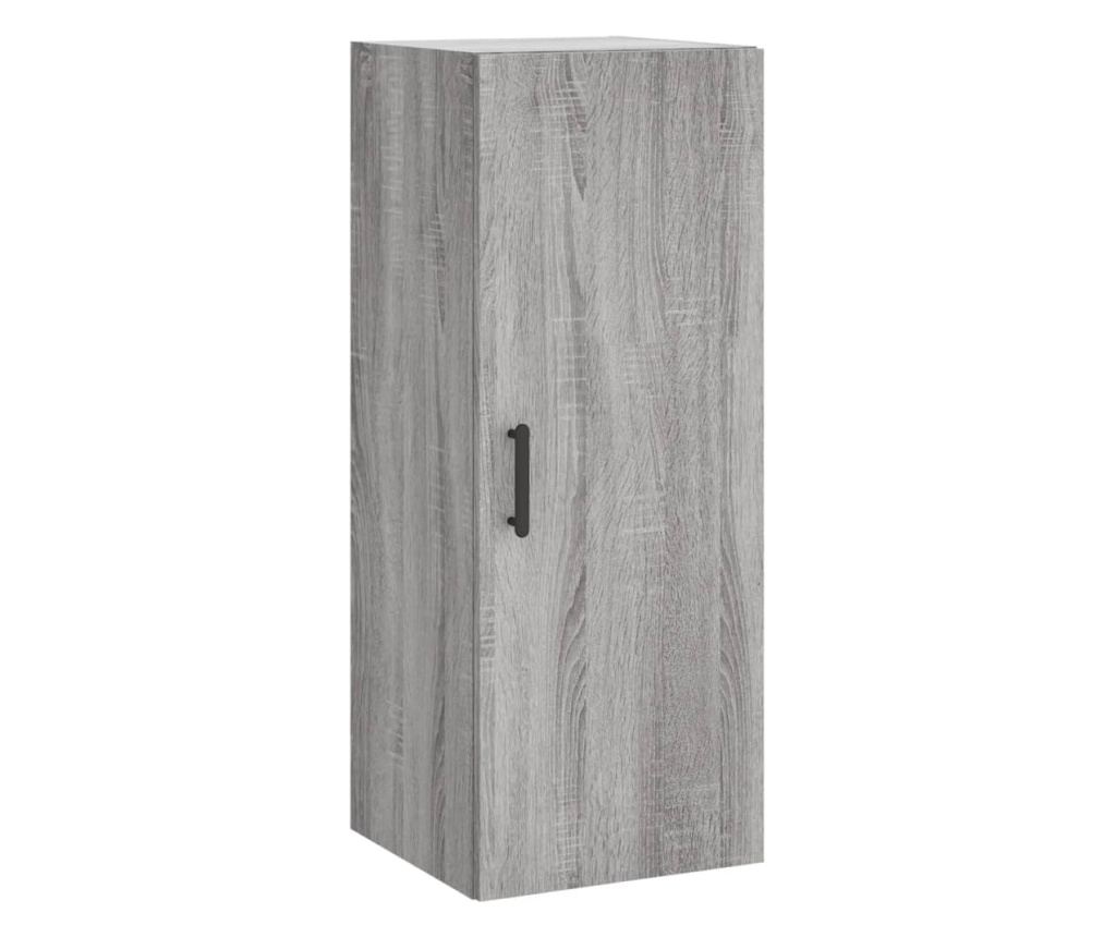 Visoki ormarić, sonoma siva, 34,5x34x180 cm, konstruirano drvo - 7