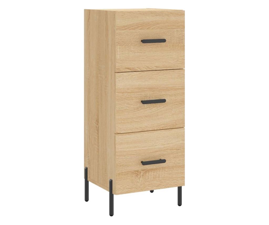 Visoki ormar, sonoma hrast, 34,5x34x180 cm, konstruirano drvo - 5