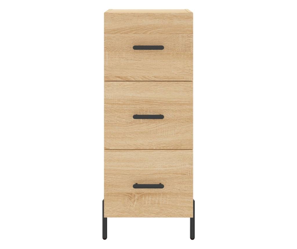 Visoki ormar, sonoma hrast, 34,5x34x180 cm, konstruirano drvo - 6