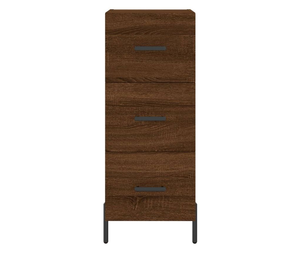 Visoka ormar, smeđi hrast, 34,5x34x180 cm, obrađeno drvo - 6