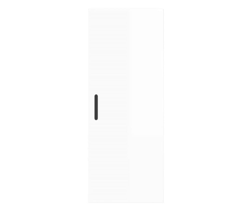 Visoka ormar, bijela visokog sjaja, 34,5x34x180 cm, obrađeno drvo - 8