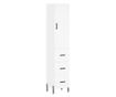 Visoki ormarić, bijeli, 34,5x34x180 cm, konstruirano drvo thumbnail 2