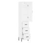 Visoki ormarić, bijeli, 34,5x34x180 cm, konstruirano drvo thumbnail 4